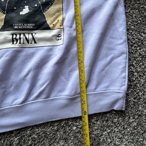 Disney Hocus Pocus Cat Sweatshirt Womens Large Purple Cotton Blend Whimsigoth - Picture 7 of 8